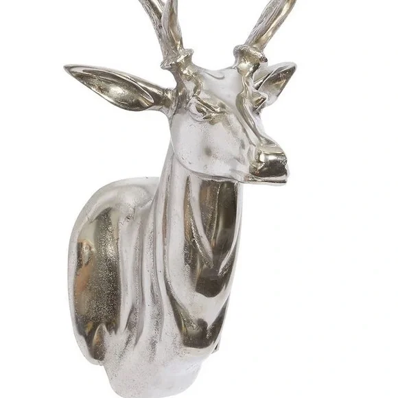 Stunning Silver Patronus Stag Aluminum Metallic Eclectic Deer Wall Art 🦌 - Picture 7 of 16